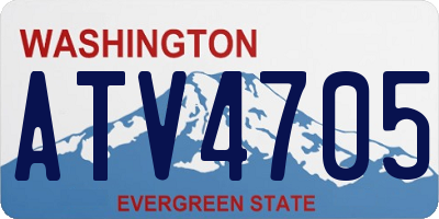WA license plate ATV4705