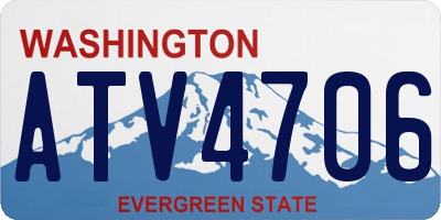 WA license plate ATV4706