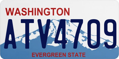 WA license plate ATV4709