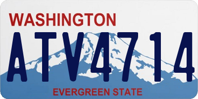 WA license plate ATV4714