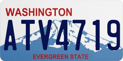 WA license plate ATV4719