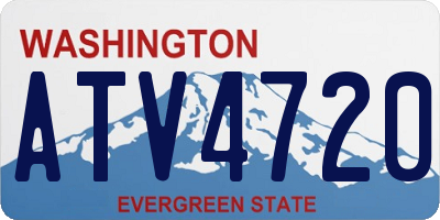 WA license plate ATV4720