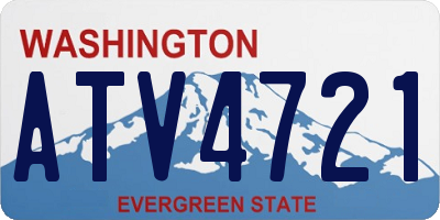 WA license plate ATV4721