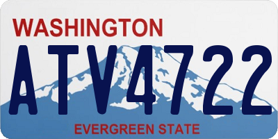 WA license plate ATV4722