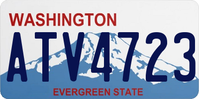 WA license plate ATV4723