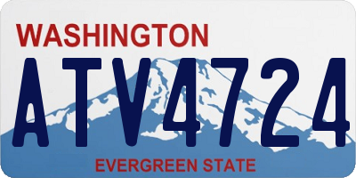 WA license plate ATV4724