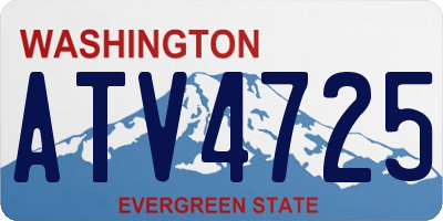WA license plate ATV4725