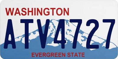 WA license plate ATV4727