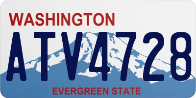 WA license plate ATV4728