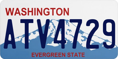 WA license plate ATV4729