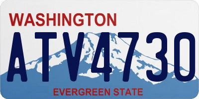 WA license plate ATV4730