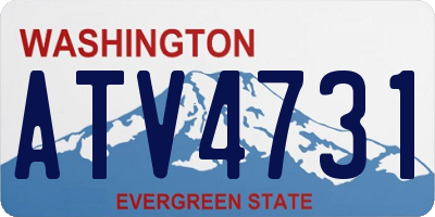WA license plate ATV4731