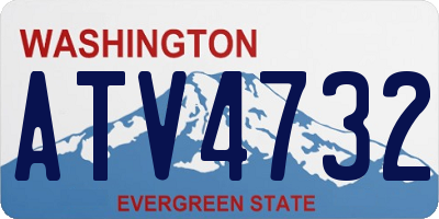WA license plate ATV4732
