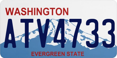 WA license plate ATV4733