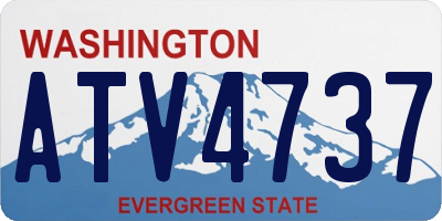 WA license plate ATV4737