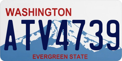 WA license plate ATV4739