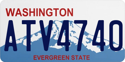 WA license plate ATV4740