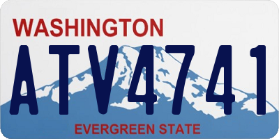WA license plate ATV4741