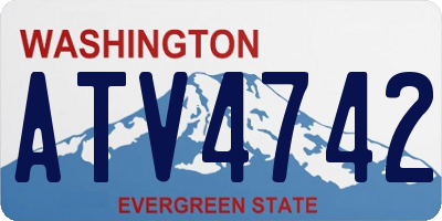 WA license plate ATV4742