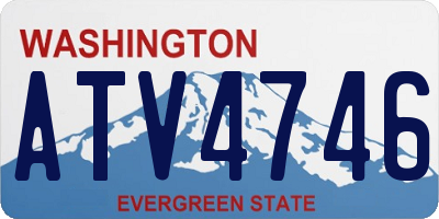 WA license plate ATV4746