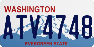 WA license plate ATV4748