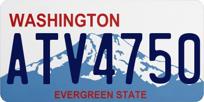 WA license plate ATV4750