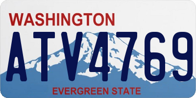 WA license plate ATV4769