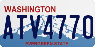 WA license plate ATV4770