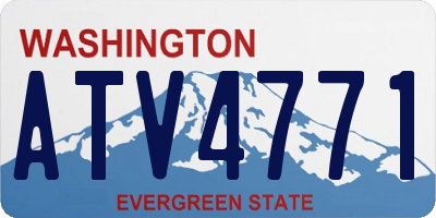 WA license plate ATV4771