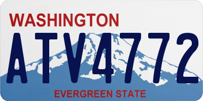 WA license plate ATV4772