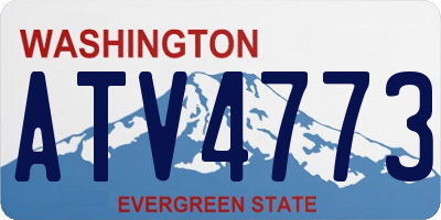 WA license plate ATV4773