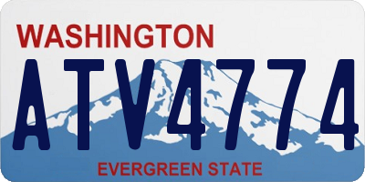 WA license plate ATV4774