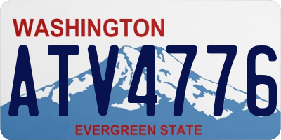 WA license plate ATV4776