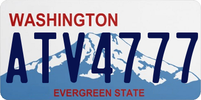 WA license plate ATV4777