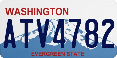 WA license plate ATV4782