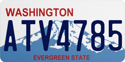 WA license plate ATV4785