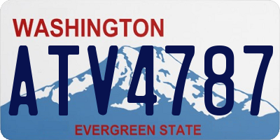 WA license plate ATV4787