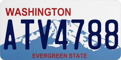 WA license plate ATV4788