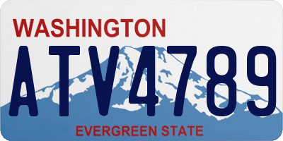 WA license plate ATV4789