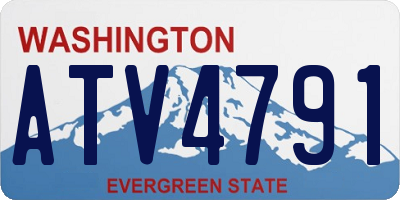 WA license plate ATV4791