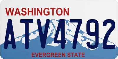 WA license plate ATV4792