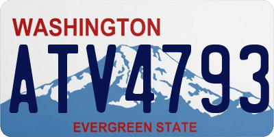WA license plate ATV4793