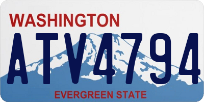 WA license plate ATV4794
