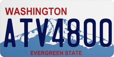 WA license plate ATV4800