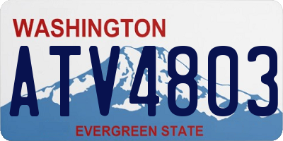WA license plate ATV4803