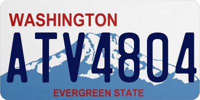WA license plate ATV4804