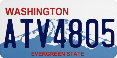 WA license plate ATV4805