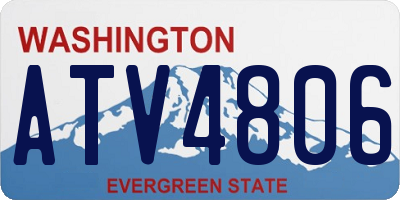 WA license plate ATV4806