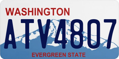 WA license plate ATV4807