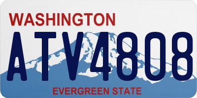 WA license plate ATV4808